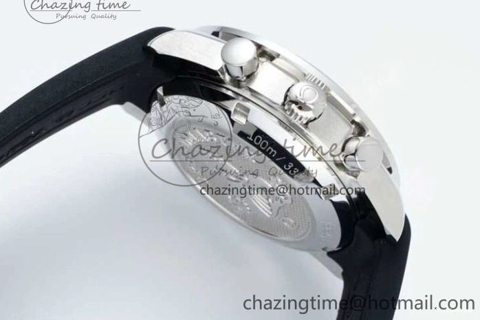 1227 SportInspired Speedmaster Racing Master SS HKF Best Edition Blue Black Dial on Black Rubber Strap A 7817